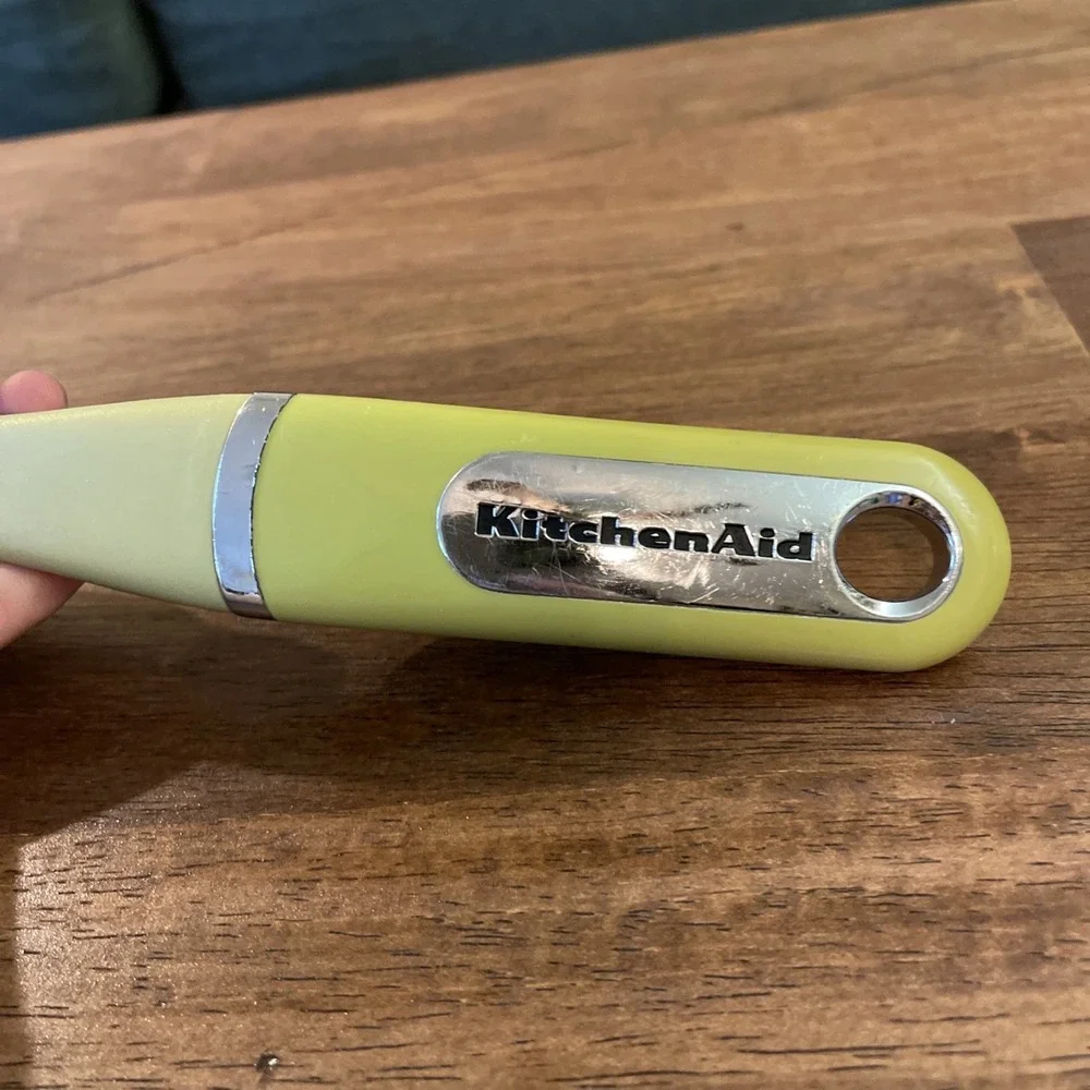 KitchenAid Slotted‎ Spoon Plastic Nylon 14 in Chartreuse Yellow-green